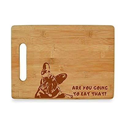 送料無料 フレンチブルドッグ 竹製まな板 高い品質