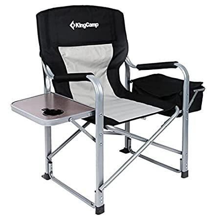 優先配送 【送料無料】KingCamp Size One Chair, Camping KC3977_Black/MediumGrey アウトドアチェア