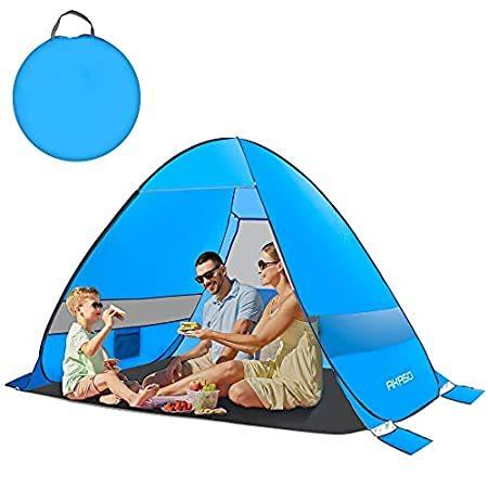 AKASO Anti UV Pop Up Beach Tent - Ventilated Automatic Tent with Windows -