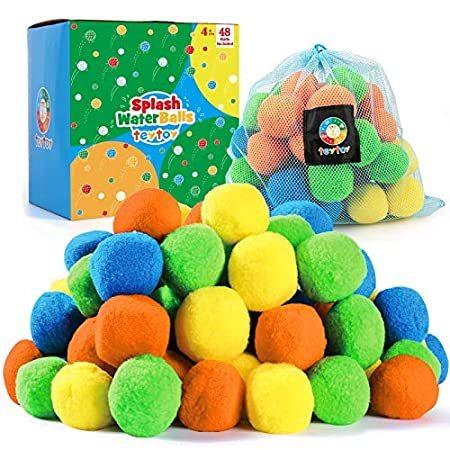 送料無料48 Pack Water Balls Toy, Reusable Splash Water Balls with Bag for Kids & Ad｜omssstore