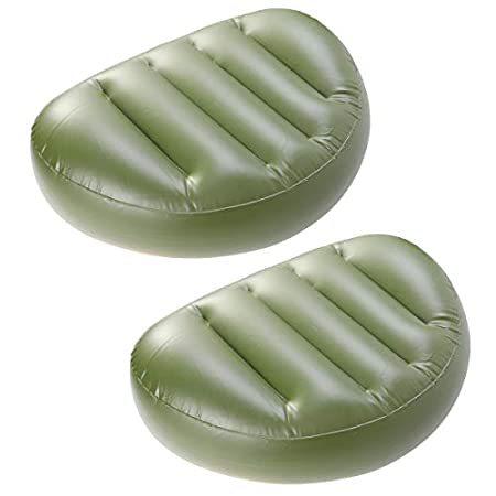 VOSAREA インフレータブルシート カヤック 折りたたみ式 PVC 釣りシートパッド 防水ボートシートクッション ブローアップシートパッド キャン