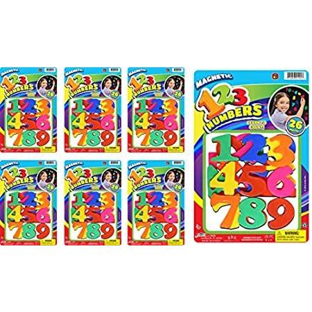 送料無料123 Magnetic Numbers (6 Packs Numbers 123) JA-Ru Fridge Magnets Learning Le