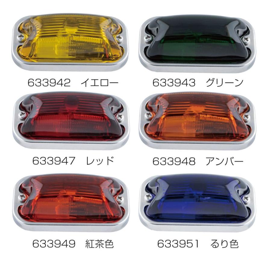 ジェットイノウエ 直送品 角型マーカーランプ 前方開閉式 紅茶色