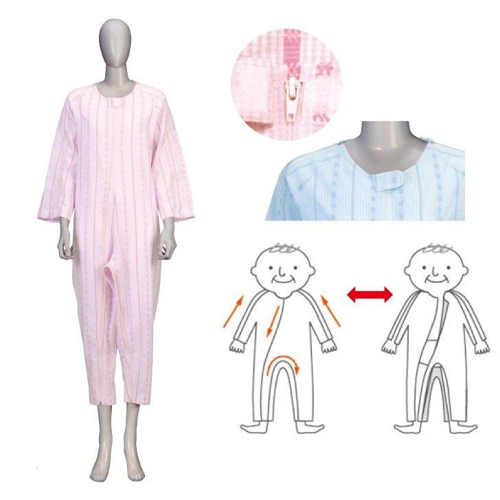 介護 パジャマ ソフトケア ねまき 薄手 S〜LL 竹虎