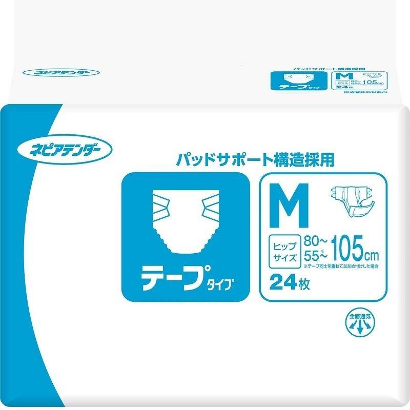 ネピアテンダー おむつ 王子ネピア テープタイプ 45956 Mサイズ 24枚入