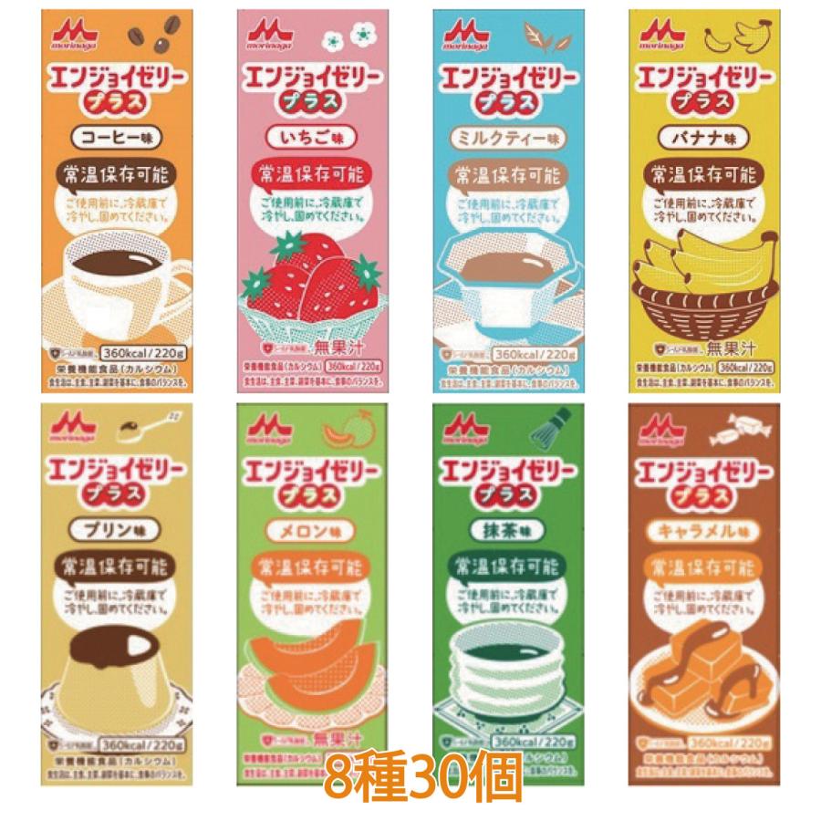 栄養補助 ドリンク 飲料 介護 高齢者 エンジョイ ゼリープラス 8種30個