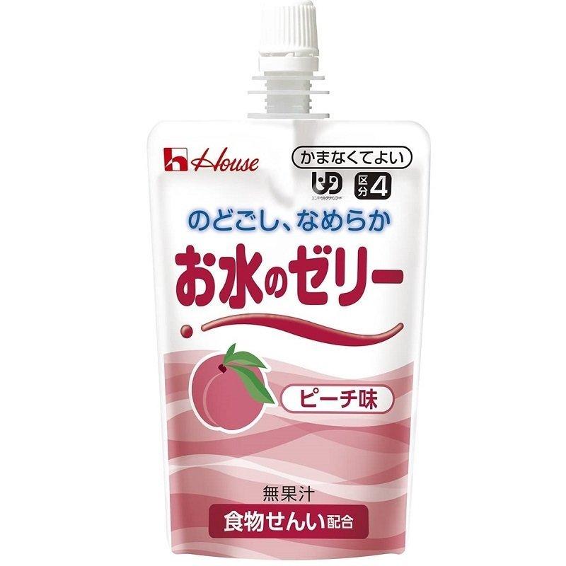 お水のゼリー ピーチ味 85534 24個セット ハウス食品 :85534-24:おむつ介護用品のお店プライムケア 通販 レモンと乳酸菌の水分補給ゼリー6箱セット(36個)※着払い