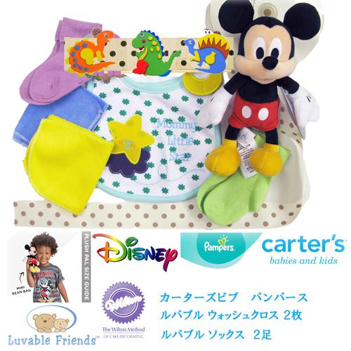 おむつケーキ ディズニー ミッキーマウス (US Disney Store 正規品)男の子 出産祝い パンパース33枚 バス自動車｜omutsucake-yayoi｜03