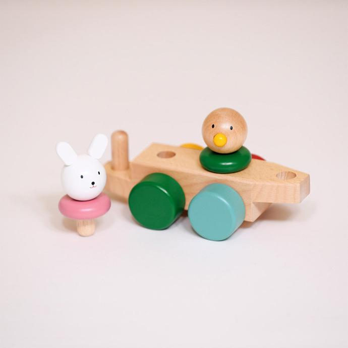 MIKI HOUSE（ミキハウス） 出産祝い 木製の知育おもちゃ プルトーイ 