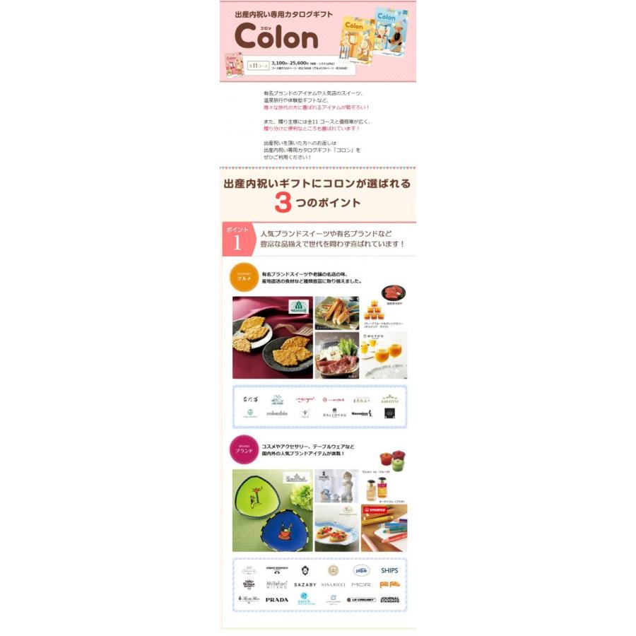 出産内祝い カタログギフト Colon コロン アイス ハーモニック ギフトセット｜omutsufactory｜03