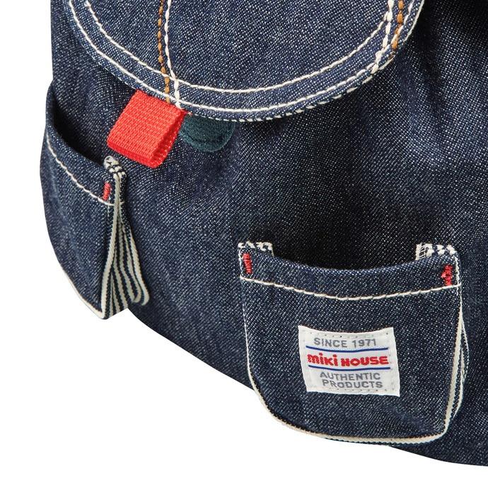 MIKI HOUSE（ミキハウス） 出産祝い 誕生日 記念日 リュックサック 日本製 くまさんステッチ デニム リュック : 出産祝い  おむつケーキ研究所 - 通販 - Yahoo!ショッピング ●期間限定P11倍●ミキハウス正規販売店/ミキハウス　mikihouse　くまさんステッチ　デニム　ベビーリュック