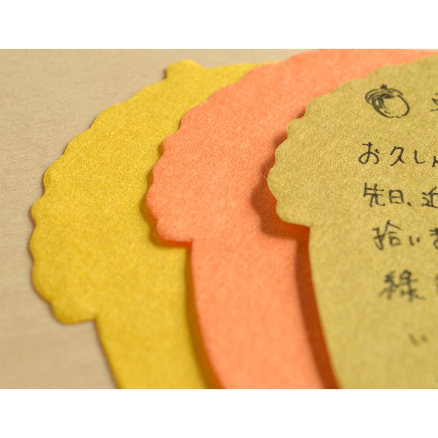 めでたや メッセージカード レターセット ひとこと箋 どんぐり 和紙