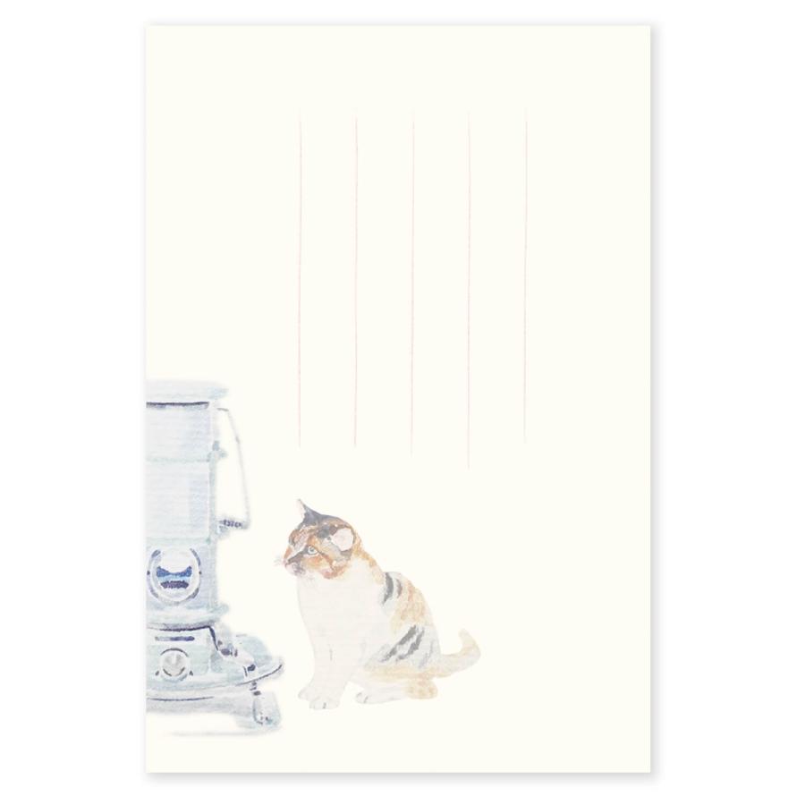 絵葉書 おしゃれ 和紙 季節の絵はがき 冬 猫とストーブ 和紙生活 通販 Yahoo ショッピング