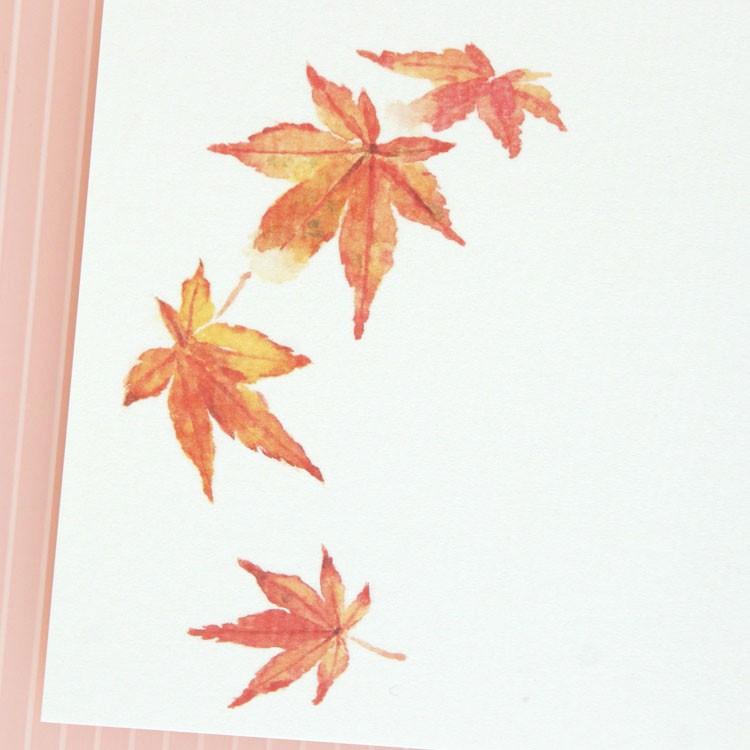 季節のはがき 秋 舞紅葉 ネコポス可 和紙生活 通販 Yahoo ショッピング