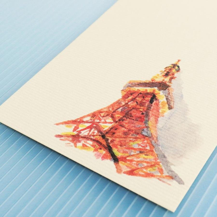 絵葉書 おしゃれ 和紙 東京はがき 東京タワー 和紙生活 通販 Yahoo ショッピング