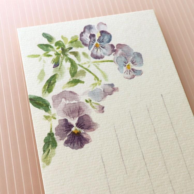 絵葉書 おしゃれ 和紙 季節の絵はがき 春 パンジー 和紙生活 通販 Yahoo ショッピング