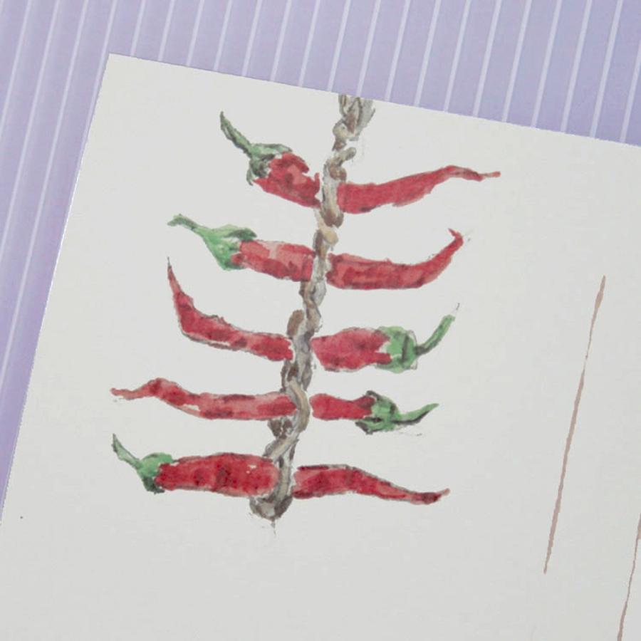 絵葉書 おしゃれ 和紙 季節の絵はがき 冬 唐辛子 和紙生活 通販 Yahoo ショッピング