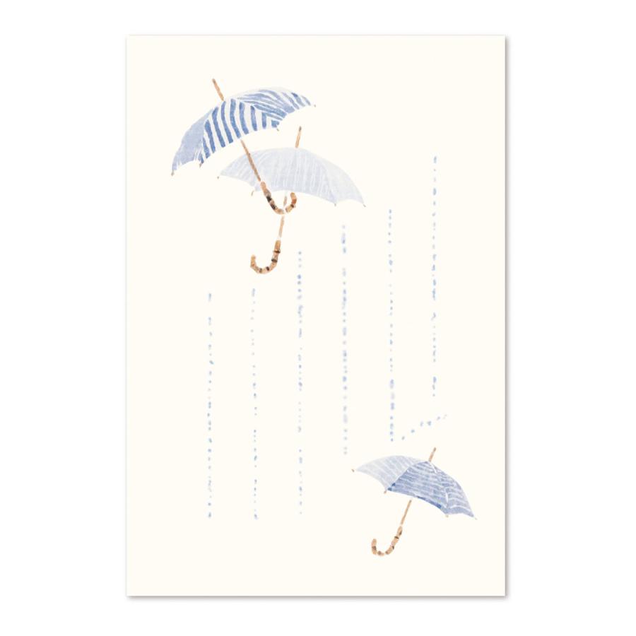 絵葉書 おしゃれ 和紙 季節の絵はがき 端午 初夏 かさ 和紙生活 通販 Yahoo ショッピング
