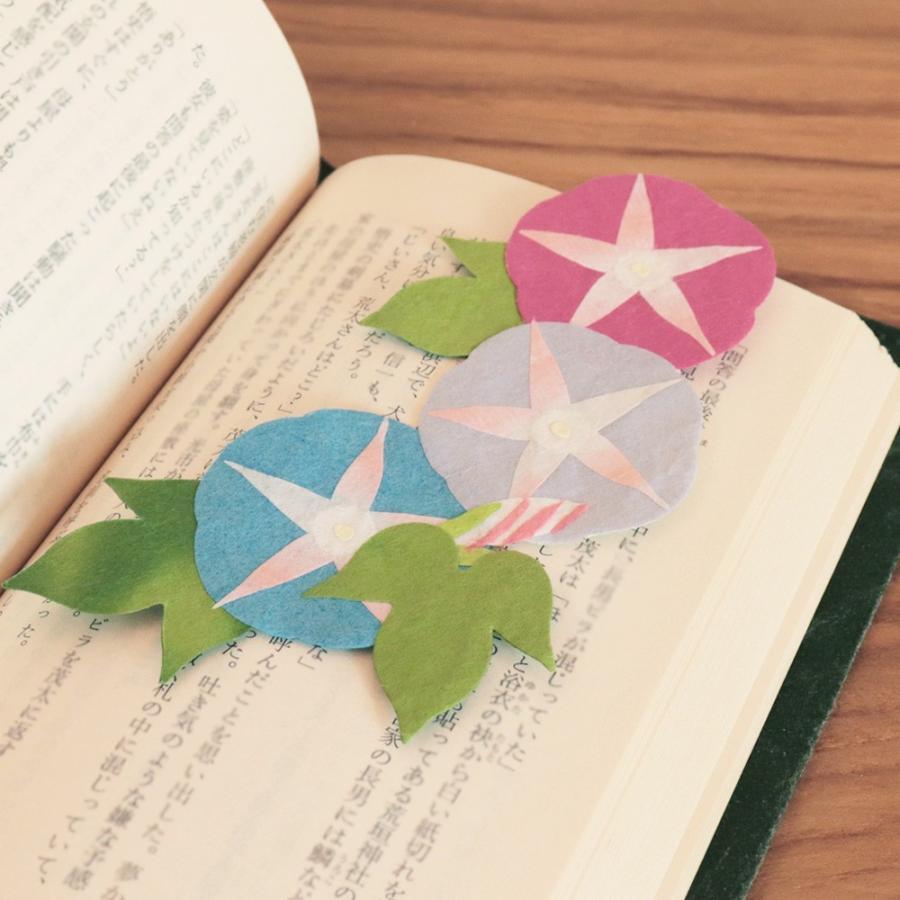 しおり おしゃれ 和紙 お飾り ペーパークラフト 季節のオーナメント 朝顔 和紙生活 通販 Yahoo ショッピング