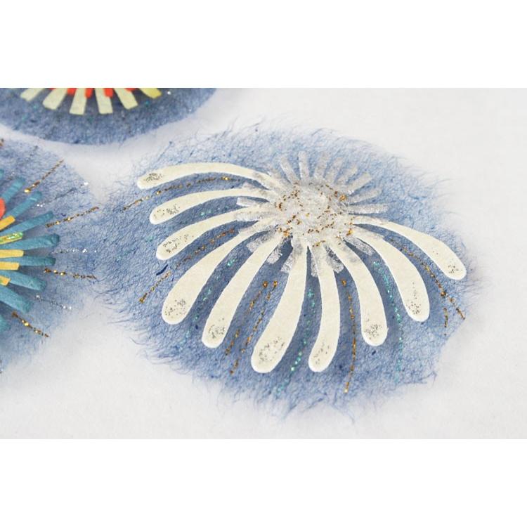 手作り かわいい 和紙 切り絵 クラフト ちぎり絵パーツ 夏 打ち上げ花火 和紙生活 通販 Yahoo ショッピング