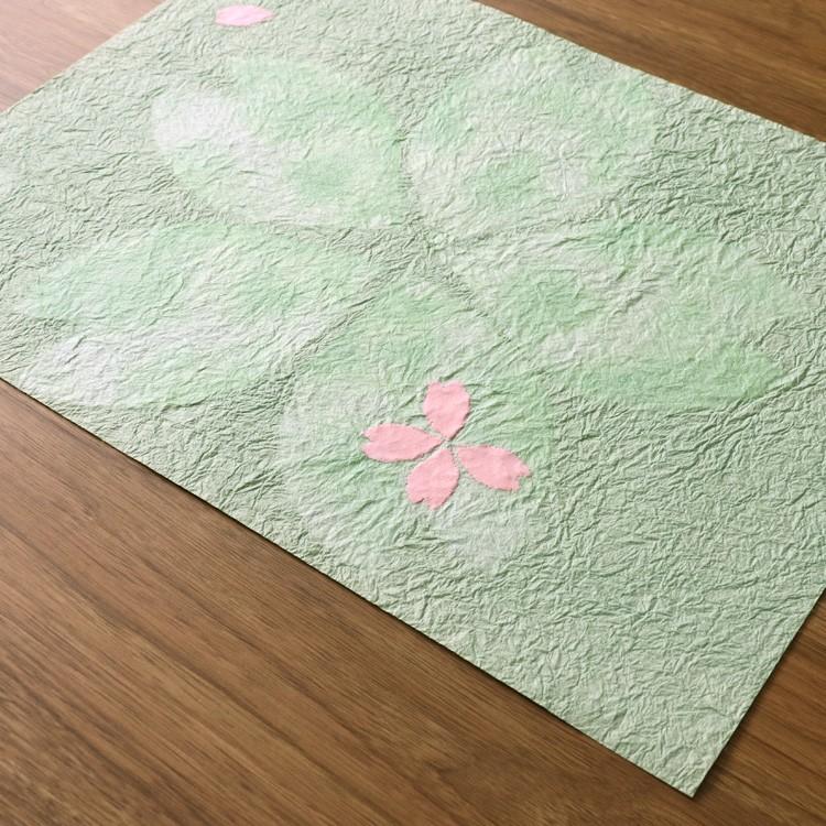 お買い得 セール ランチョンマット おしゃれ 和紙 和風 ちぎり絵和紙 春 桜グリーン :611802711:和紙生活 - 通販 - Yahoo!ショッピング お買い得 セール ランチョンマット おしゃれ 和紙 和風 ちぎり絵和紙 春 桜グリーン :611802711:和紙生活 - 通販 - Yahoo!ショッピング