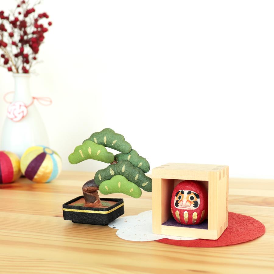 【めでたや】歳ます　置物　お正月飾り8個 めでたや お正月飾り 置物 おしゃれ 福ます だるま 和紙 縁起物 日本製