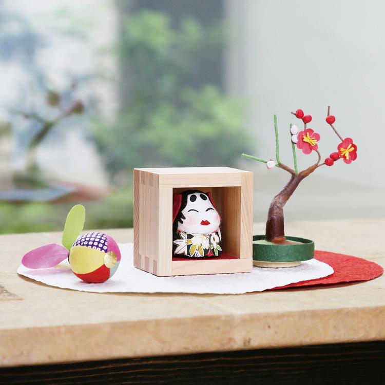 紅白梅のお正月4名様分20点セット めでたや お正月飾り おしゃれ 和紙 置物 ミニ盆栽 紅白梅 和雑貨 日本