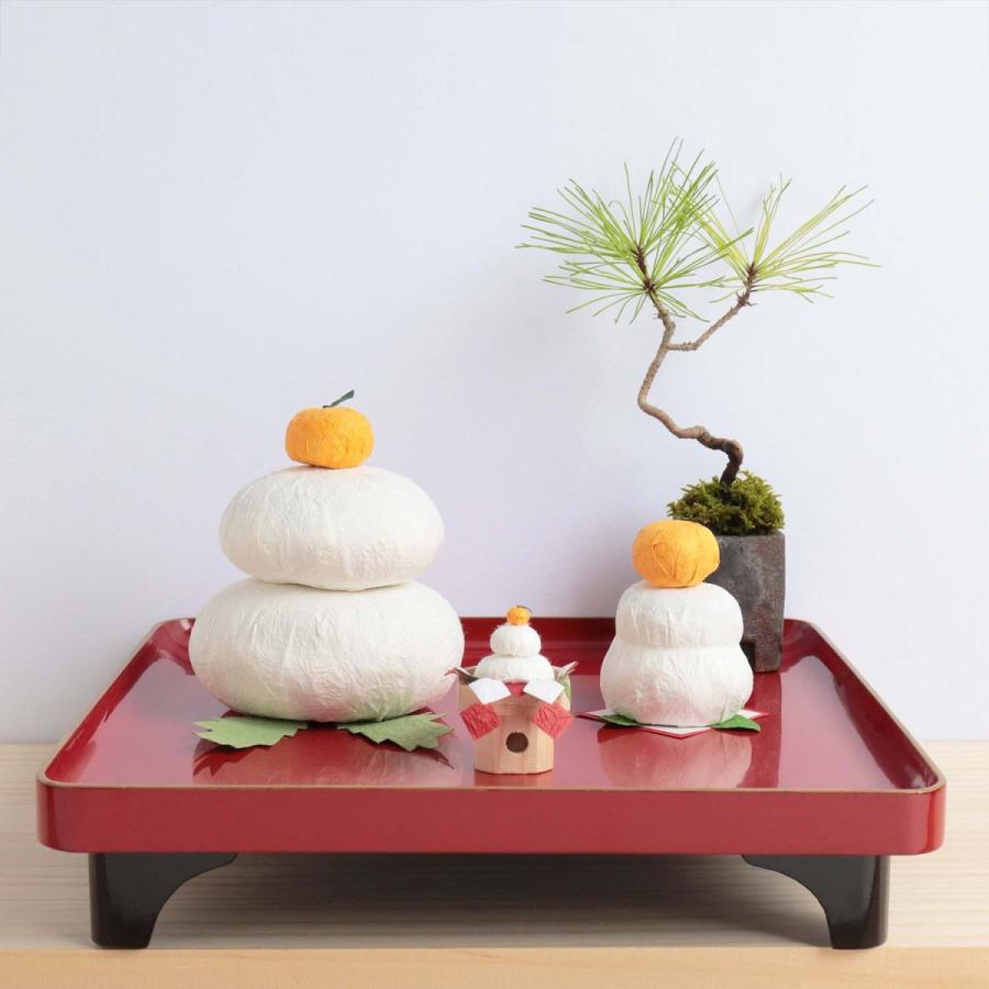 めでたや 鏡餅 置物 コンパクト ミニチュア お正月飾り めでたや遊び