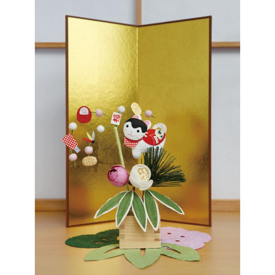 めでたや お正月飾り おしゃれ ピック 和紙 枡俵飾り 干支 出産祝い