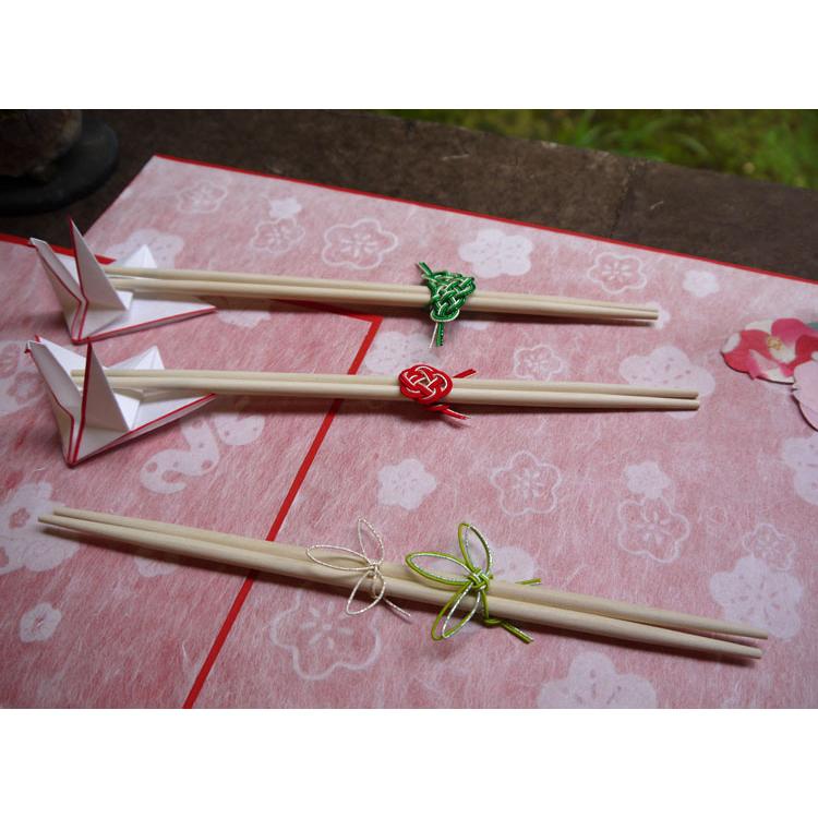 めでたや 祝い箸 おしゃれ 和紙 お正月 祝箸 水引松竹梅 3膳入 国産 檜