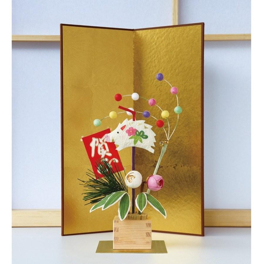 めでたや お正月飾り おしゃれ ピック 和紙 枡俵飾り 干支 インテリア