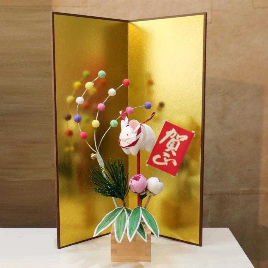 めでたや お正月飾り おしゃれ ピック 和紙 枡俵飾り 干支 インテリア