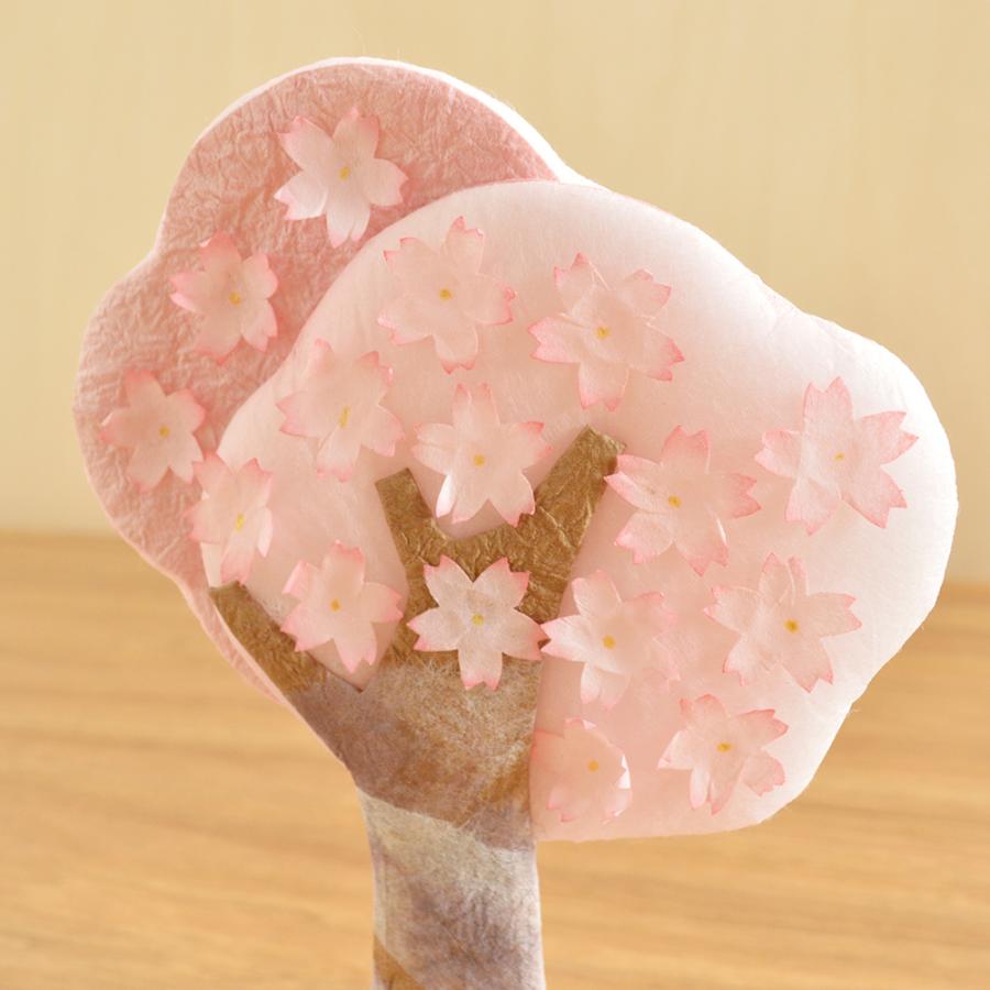 めでたや 置物 インテリア 満開桜 オブジェ おしゃれ 和紙 日本製 春