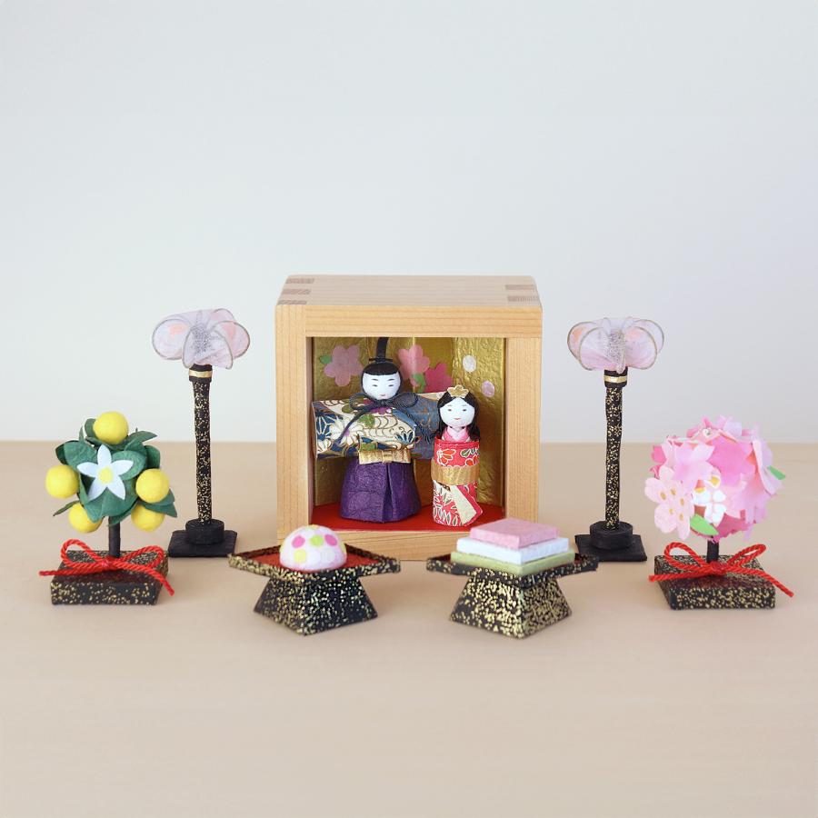 めでたや 雛人形 コンパクト おしゃれ ひな祭り 飾り 和紙 置物 めでた