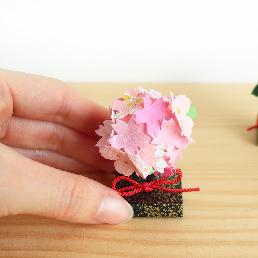 雛人形 コンパクト おしゃれ ひな祭り 飾り 和紙 めでたや遊び 桜と橘