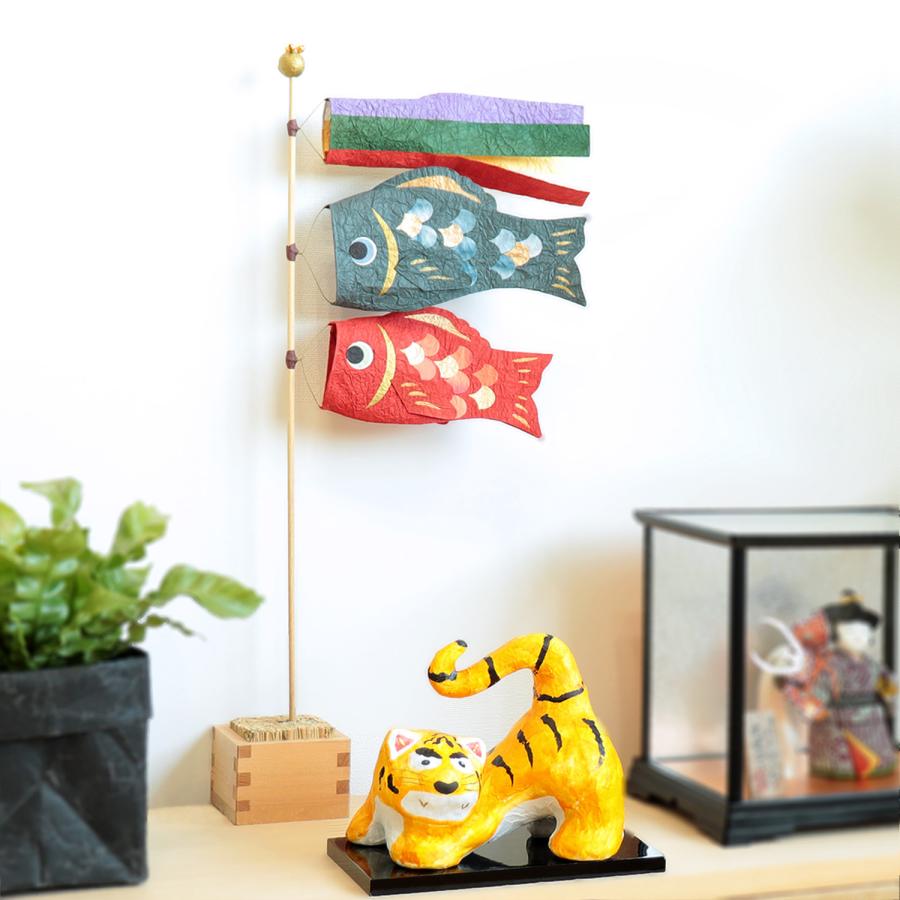 めでたや 室内用 鯉のぼり 大 置物 コンパクト おしゃれ 端午の節句