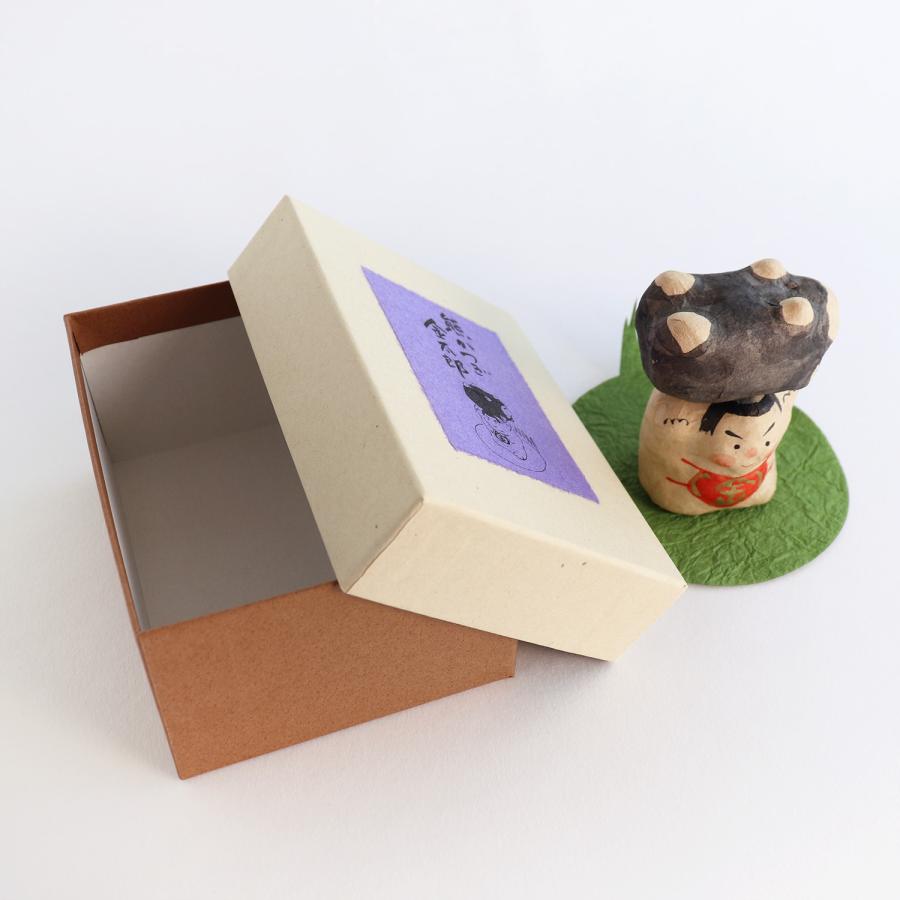 めでたや 端午の節句 飾り コンパクト 五月人形 張り子 熊かつぎ金太郎  