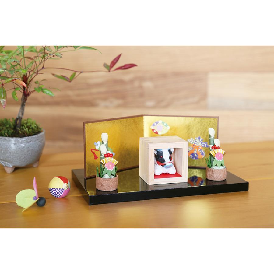 めでたや 干支の置物 おしゃれ 歳ます 紅白たづな丑 和紙 正月飾り 和