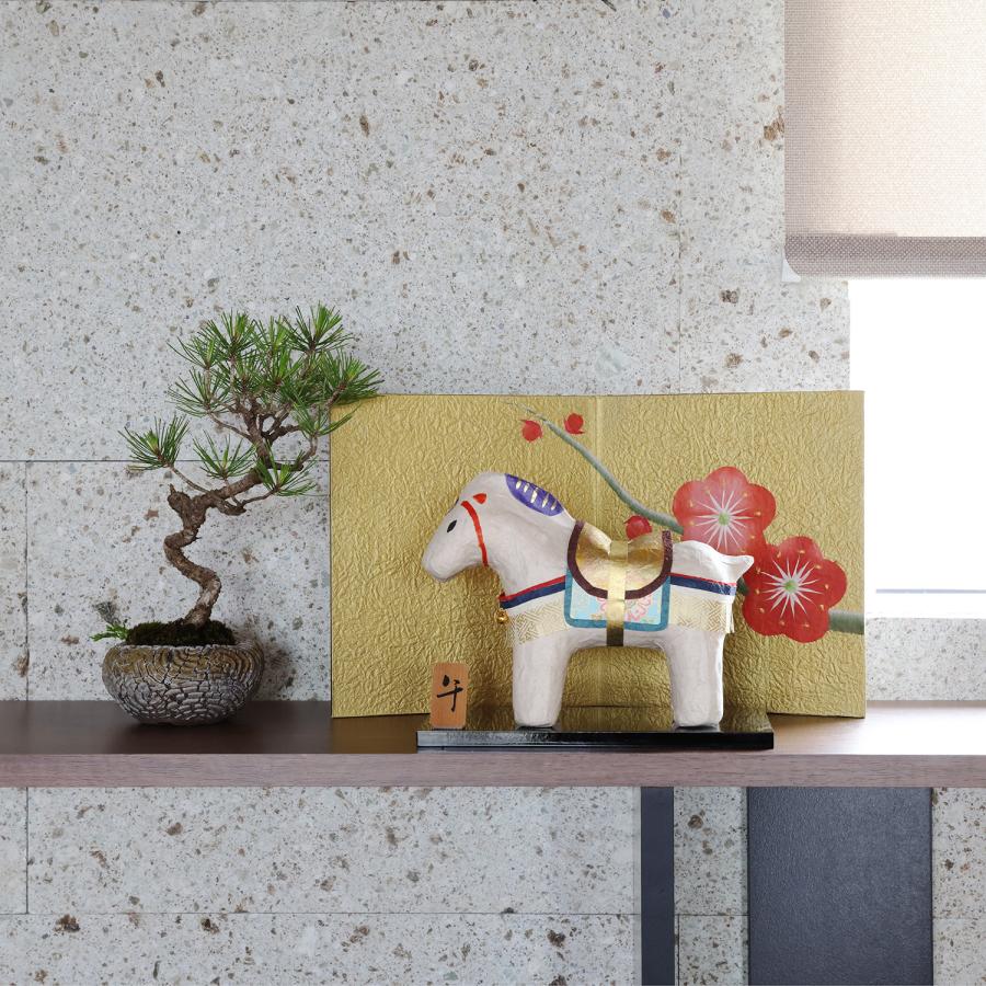 めでたや 飾り台 置物 黒塗り台 横長 おしゃれ 和風 黒 木製