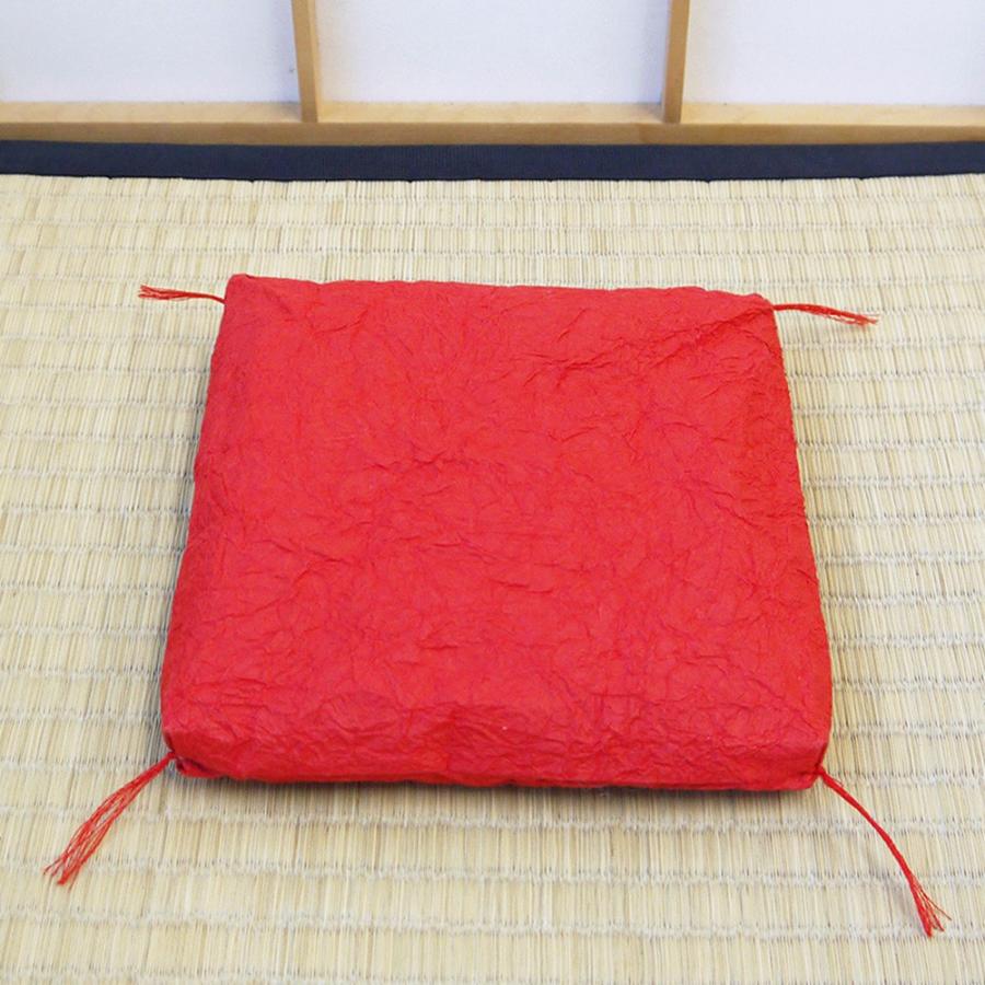 お飾り用 おしゃれ 置物用 和紙座布団 大 赤 和紙生活 通販 Yahoo ショッピング