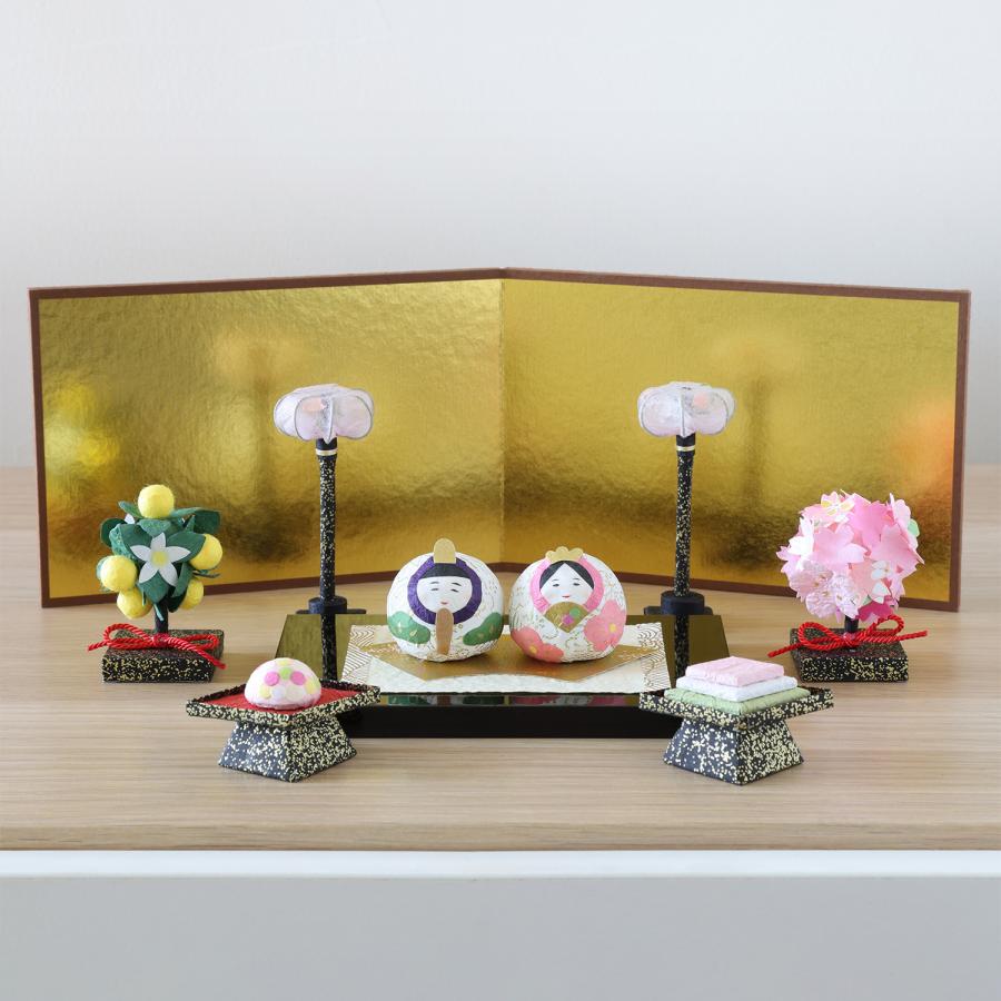 めでたや 置き物 金屏風 小 おしゃれ 和紙 和風 インテリア/ネコポス