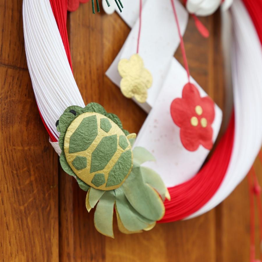 玄関飾り おしゃれ お正月 和紙 壁飾り 輪飾り 枝垂れ梅 和紙生活 通販 Yahoo ショッピング