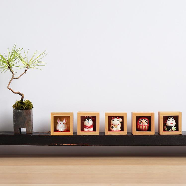 めでたや 干支の置物 卯 おしゃれ 歳ます お多福うさぎ 正月飾り 和紙