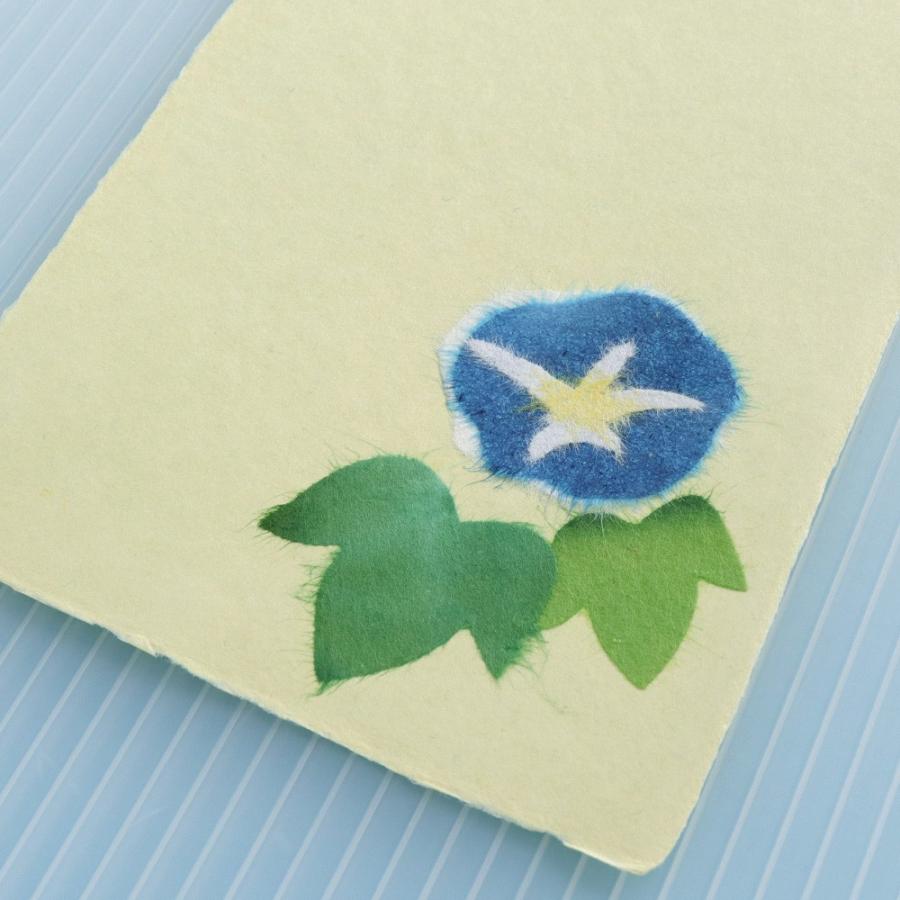 絵葉書 おしゃれ 和紙 ちぎり絵はがき 夏 朝顔 A 和紙生活 通販 Yahoo ショッピング