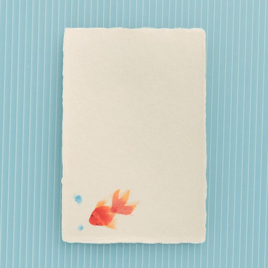 絵葉書 おしゃれ 和紙 ちぎり絵はがき 夏 金魚 A 和紙生活 通販 Yahoo ショッピング