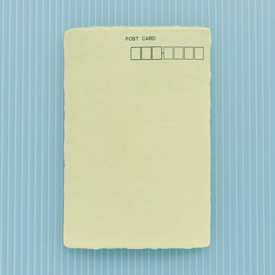 アウトレットセール 特集 絵葉書 おしゃれ 和紙 ちぎり絵はがき 青 夏 朝顔