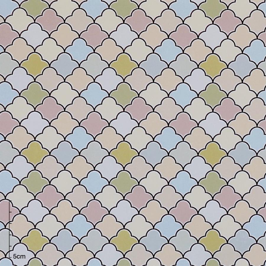 障子紙 オシャレ Deco障子紙 アラビアン グリーン フリーサイズ １枚