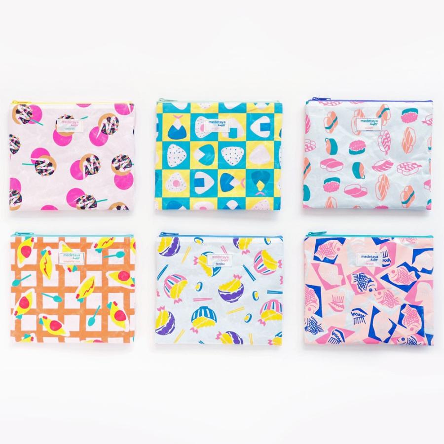 小物入れ おしゃれ 和紙 カラフル ポップ Medetaya Happy オイシイ ポーチ 全6柄 Oishii Pouch 和紙生活 通販 Yahoo ショッピング