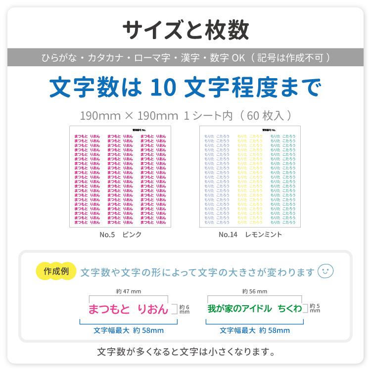 グッドネーム アイロン転写 お名前シール 布用 ネームシール おなまえ