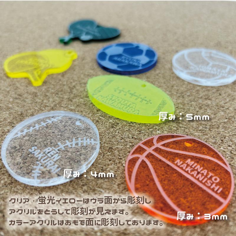 ✤名入れキーホルダー✤部活・クラブチーム／名入れ彫刻込オーダー ユニフォーム型 名入れ アクリルキーホルダー 文字入れ 部活 卒